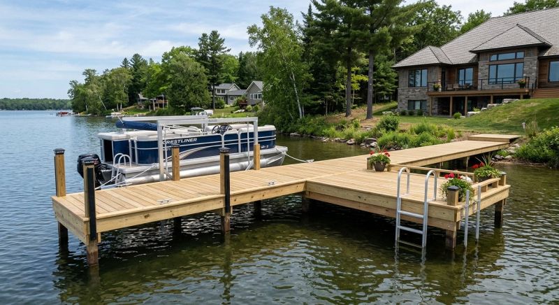 Wood Dock Installation in Denver, CO