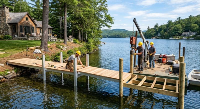 Wood Dock Installation in Littleton, CO