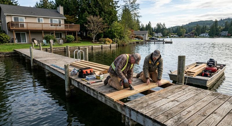Wood Dock Repair in Olathe, KS