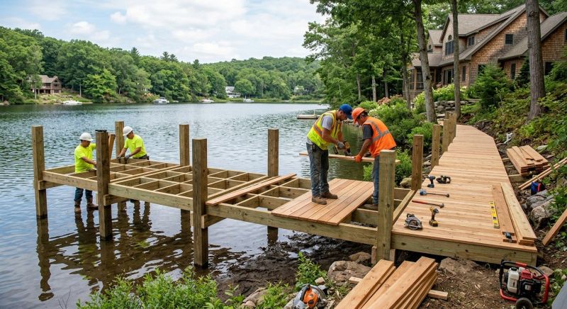 Pond Dock Installation in Denver, CO